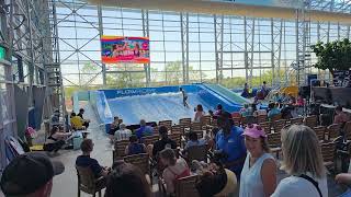 Masters Standup Flowboard FlowRider Contest at Epic Indoor Waterpark 2024 [upl. by Aerdnu]