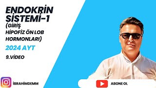 ENDOKRİN SİSTEM1 Giriş  ön hipofiz hormonları [upl. by Oruam]