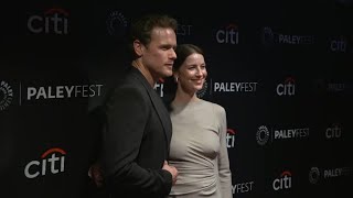 Caitríona Balfe and Sam Heughan celebrate 10th anniversary of Outlander [upl. by Nomde]