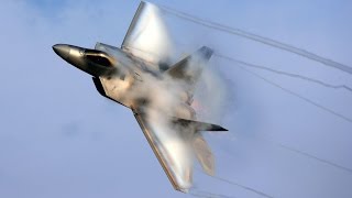 F22 Raptor In Action  Vertical Takeoff Breaking Sound Barrier amp Sonic Boom [upl. by Robert29]