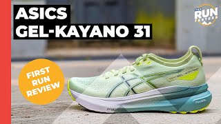 Asics GelKayano 31 First Run Review  Minor updates to the cushioned stability favourite [upl. by Merrily]