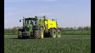 Pflanzenschutz 2018 John Deere 6210R amp Dammann Profi Class [upl. by Vaios]