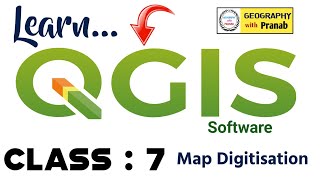 Map Digitisation কিভাবে করবে  QGIS Software Class 7 qgistutorials [upl. by Nwahsuq]