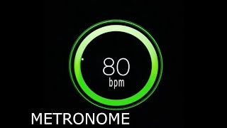 80 BPM Beats Per Minute Metronome Click Track HiQ [upl. by Yarased96]