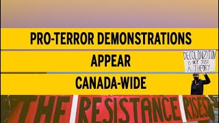 Proterror demonstrations appear Canadawide [upl. by Narual]