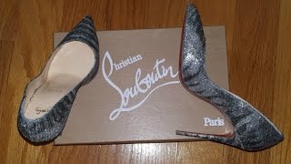 PIGALLE FOLLIES 100MM CHRISTIAN LOUBOUTIN UNBOXING 2016 [upl. by Britte]