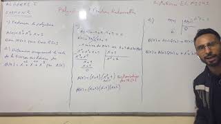 Algèbre 1 Polynômes et fractions rationnelles Examen N2 [upl. by Anal642]