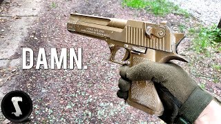 The Golden Overpowered Airsoft Desert Eagle you will WANT [upl. by Yendor636]