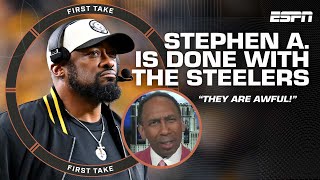 Stephen A is DONE with the Steelers after loss to Patriots They are AWFUL 🗣️  First Take [upl. by Haldan424]