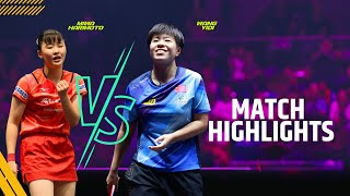 Full Match Highlights  Miwa Harimoto vs Wang Yidi  Table Tennis Battle  4K TT Video  WTT 2024 [upl. by Eibbil555]