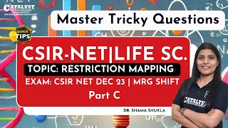 CSIR NET LIFE Sc Biochemistry Restriction Mapping Dec 23 solved questions [upl. by Nivk]