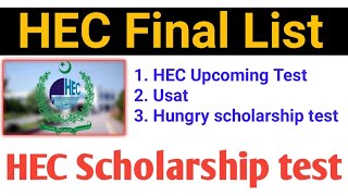 HEC final List 2024 usat and hugrey scholarship test [upl. by Eniamaj359]