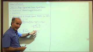 Razavi Electronics 1 Lec 34 MOS SmallSignal Model PMOS Device [upl. by Aerdnas]