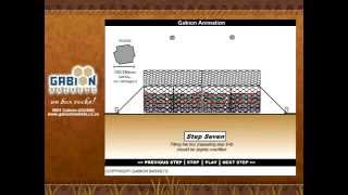 Gabion Installation Animation [upl. by Svirad368]