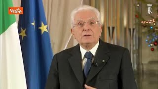 Mattarella «La democrazia si esercita con il voto non stando sui social» [upl. by Alvita]