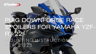 REF 21223  DOWNFORCE RACE SPOILERS FOR YAMAHA YZFR7 22 [upl. by Fredric]