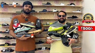 Kolkata Shoes Market  Cheapest Shoes In Kolkata  Huge Sliders Collection  Shine Shoes Kolkata [upl. by Valley745]