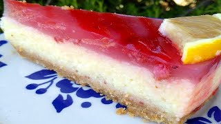 Fırında pişmeyen çilekli cheesecake tarifi [upl. by Allx]