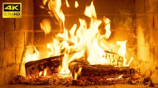 🔥 FIREPLACE 4K ULTRA HD 10 Hours 🔥Relaxing virtual fireplace with crackling fire sounds in 4K UHD [upl. by Doti253]