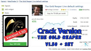 The Gold Reaper V150  Set  MT4 Crack Version EA [upl. by Yadroc683]