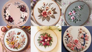 40 Elegant Floral Hand Embroidery Hoops Designs [upl. by Vel]