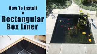 Rectangular Box Welded Pond Liners  Custom Made at Everything Ponds [upl. by Therine806]