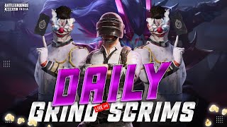 DAILY GRIND SCRIMS LIVE  LIMITED LOBBY  BEST LOBBY FOR GRIND  BGMI💓 [upl. by Adlemi]