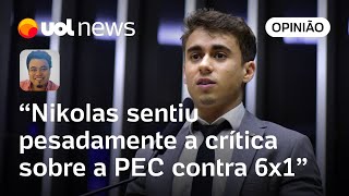 Escala 6x1 Nikolas passa recibo e mostra debate da PEC como derrota do extremismo diz Sakamoto [upl. by Acirej824]