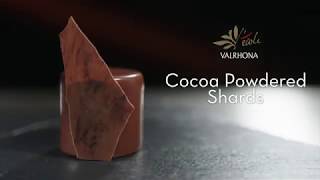 Valrhona  The Essentials  Chocolate Decorations  Cocoa powdered shards [upl. by Hpejsoj166]