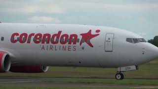 Corendon Airlines Europe B737800 at Groningen Airport Eelde [upl. by Cyn24]