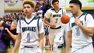 FRESHMAN LAMELO Was ALREADY NICE Lonzo amp LiAngelo DROP 50 PRIME CHINO HILLS vs Rancho Cucamonga [upl. by Hammond]