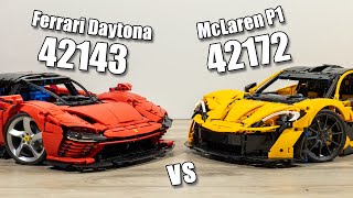 LEGO McLaren P1 vs LEGO Ferrari Daytona SP3  LEGO 42172 vs 42143  LEGO 42143 vs 42172  Supercars [upl. by Charleen]