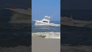 Yankee Rose Faces The Dangerously Low Waters In The Inlet [upl. by Novihs]