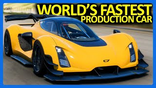 Forza Horizon 5  Worlds FASTEST Production Car FH5 American Car Pack [upl. by Reinar]