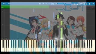 Nisekoi  Summer Wind Piano Arrangement Synthesia [upl. by Hank]