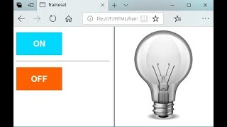 HTML CSS programming tutorial Turn ON amp OFF Light Bulb Project [upl. by Anuahc]