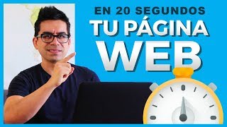 Cómo diseñar una pagina web ▶︎ en 20 segundos 🕓◀︎ [upl. by Eilyak]