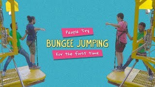 People Try Bungee Jumping For The First Time  Ft Kanishk amp Kaustubh  Ok Tested [upl. by Nyleuqcaj]