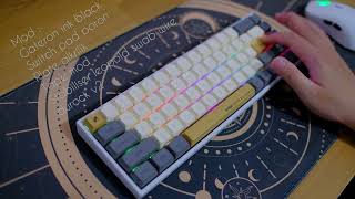 Mod Keyboard Mechanical Sades Kunai 68  Gateron Ink Black [upl. by Suirauqram]