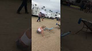 Pismo Beach CA drunkenly MTB 😰😱 girlbiker mtbfail drunkgirlgaming [upl. by Oinafipe842]