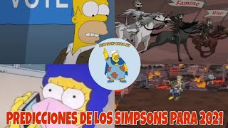 10 PREDICCIONES DE LOS SIMPSON PARA 2021 QUE SE HICIERON REALIDAD [upl. by Ahilam929]