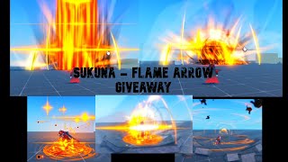 Sukuna  Flame Arrow Giveaway  Roblox Studio [upl. by Nodnnarb]