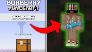 Minecraft  UNLOCK FREE Burberry Skinpacks amp Items [upl. by Eetsirk]