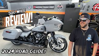 2024 HARLEY DAVIDSON ROAD GLIDE  500 MILE REVIEW BLOWN AWAY [upl. by Karr]