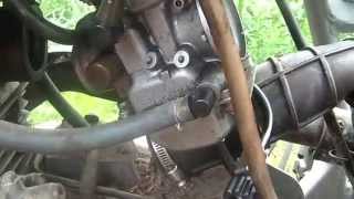 61615 Honda Clone carb Hack for a Kawasaki Lakota [upl. by Atteynad79]