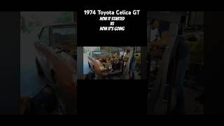 1974 Toyota Celica GT Build… how it started amp How it’s going progress push goals achieve car [upl. by Lacie]