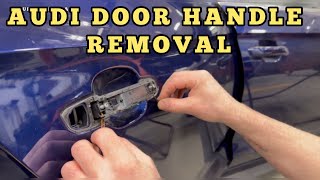 AUDI DOOR HANDLE REMOVAL [upl. by Wilkie]