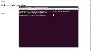 Meteorjs chat tutorial part 18  Super easy deploy [upl. by Enair962]