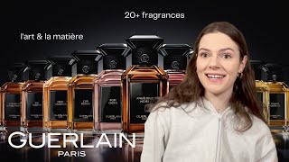 reviewing 20 guerlain fragrances lart amp la matière collection [upl. by Htebzil771]