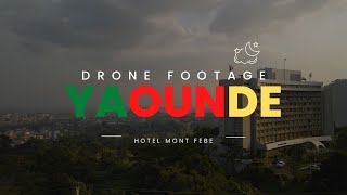 Yaounde Capital city Cameroon l free drone footage of Hôtel Mont Fébé [upl. by Akcire]